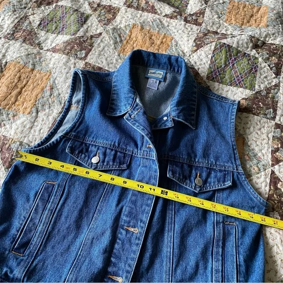 Pendleton Originals Vintage Western green wool denim jean jacket women’s large - Picture 8 of 9